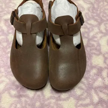 BIRKENSTOCK 브라운 클로그 샌들 37