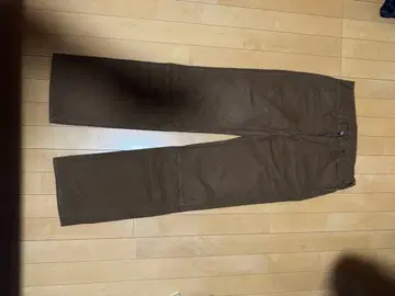 아이언 하트 더블니 덕 팬츠 워크 팬츠 로거 31 브라운