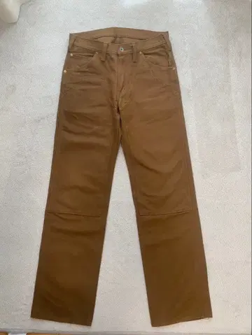 아이언 하트 더블니 덕 팬츠 워크 팬츠 로거 31 브라운