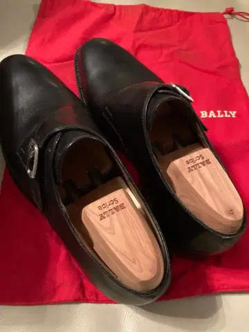 BALLY Scribe 블랙 가죽 드레스 슈즈