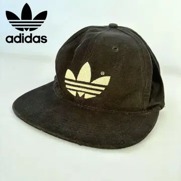 adidas 로고 캡 트레포일 블랙 빈티지 캡