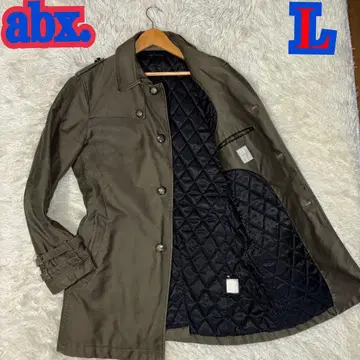새상품급 abx 스텐카라 코트 은색 버튼 L 사이즈 올리브
