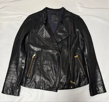 NOBLE 블랙 가죽 자켓