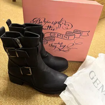 GEMINI 블랙 숏부츠