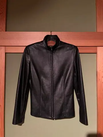 Calvin Klein 가죽 라이더 자켓