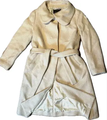 [ 새상품급 ] 심플리시떼 고급 살몬 핑크 울 코트