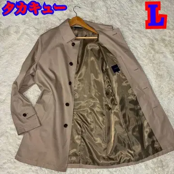 새상품급 TAKAYQ 베이지 스텐카라 코트 L 사이즈