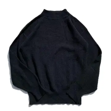 [90s] U.S.NAVY 해군 모크넥 울 고브 니트 블랙