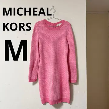 마이클코어스 자카드 니트 원피스