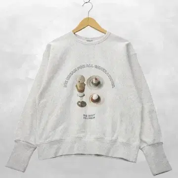 슬로브 이에나 x 빅 베이비 아이스크림 쭈리 맨투맨 트레이닝복