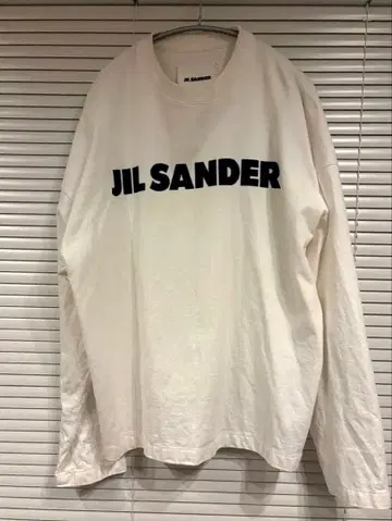 JIL SANDER 화이트 롱 슬리브 T셔츠