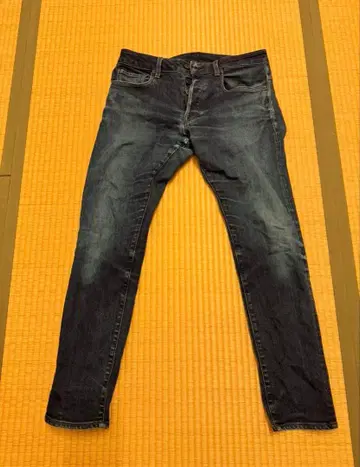 지스타 로우 다크 블루 스트레이트 데님