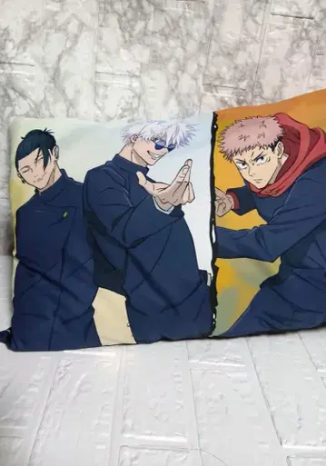 주술회전 5주년 라운드 원 한정판 플래티넘 잡화 롱 필로우 쿠션