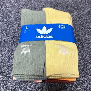 adidas 6 페어 크루 삭스 L 사이즈