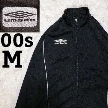 엄브로 00s 프린트 데상트제 트랙 자켓 M 블랙 UMBRO