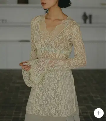 COMBINATION LACE TOP 아이보리