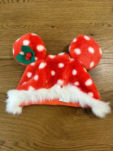 [ 새상품급 ] 도쿄 디즈니 리조트 미니 도트 크리스마스 팬캡