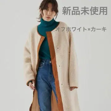 미사용 새상품 안티로자 홀리데이 보아 코트 아우터 복슬복슬 롱 코트