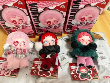 POP MART SKULLPANDA 봉제 인형 3개