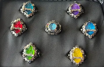 가정교사 히트맨 REBORN! 뉴 본고레 반지 컴프 7종