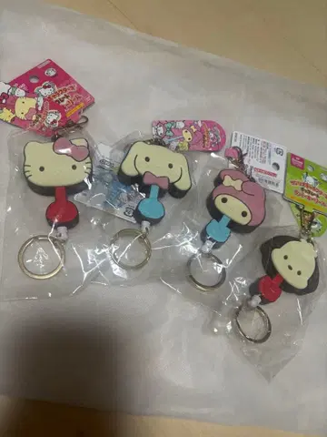 산리오 캐릭터즈 초콜릿 러버 키 리 4개 세트