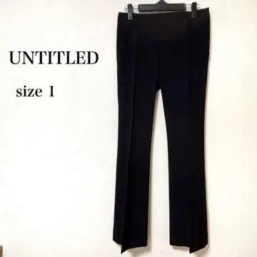 UNTITLED 언타이틀 팬츠 슬랙스 바지 블랙 스트레이트