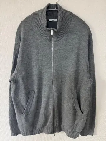 ATON 집업 니트 그레이 사이즈 04