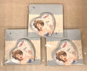 러브 라이브 하트형 캔뱃지 캔배치 모리 판타지 한정판 와타나베 요우