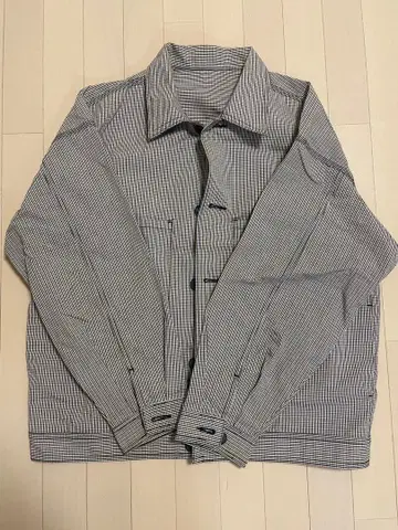 체크 무늬 캐주얼 자켓