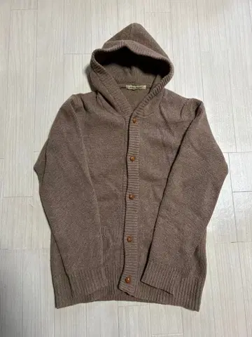 저널 스탠다드 싸개 단추 후드 부착 가디건 L 사이즈 브라운