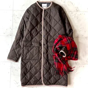컨디션 최상 24AW 파이핑 크루넥 퀼팅 롱 다운 코트 (세탁 가능)