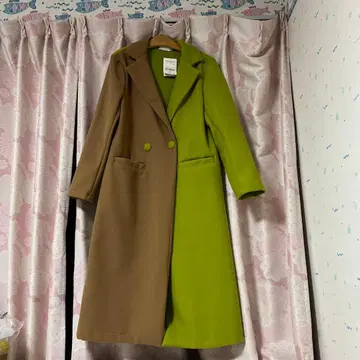 Settimitissimo 롱 코트 프리 사이즈 그린 브라운