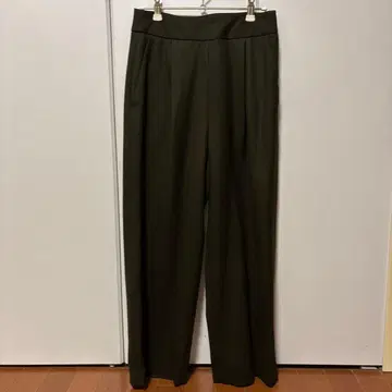 Ballsey 다크 그린 와이드 팬츠