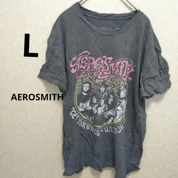 AEROSMITH 그래픽 T셔츠 L 사이즈 다크 그레이