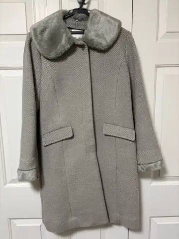 grove 그레이 퍼 롱 코트 L 사이즈