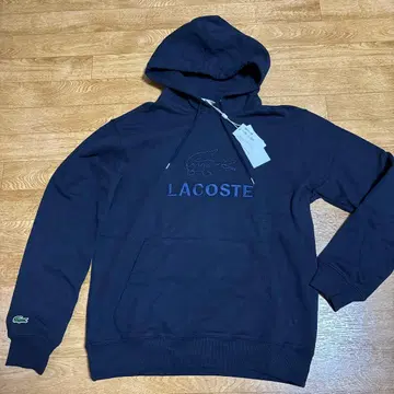 LACOSTE 후드 부착 후드티 M 사이즈 네이비