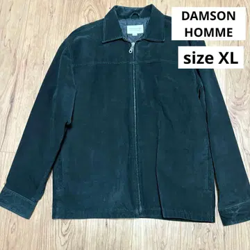 ADAMSON HOMME 스웨이드 라이더 블랙 돈피 자켓 남성용