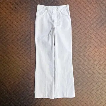 70s-80s Dickies 치비 택 플레어 팬츠 벨보텀 화이트 진품