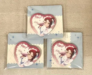 러브 라이브! 선샤인 하트형 캔뱃지 모리 판타지 한정판 사쿠라우치 리코