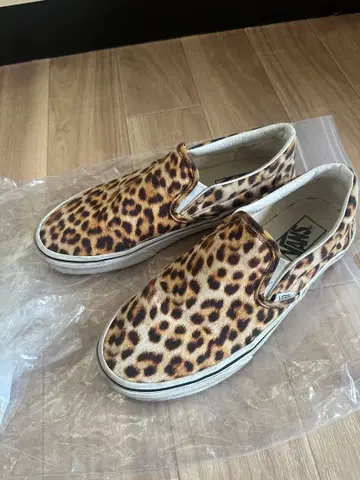 Vans 레오파드 무늬 슬립온 25.0
