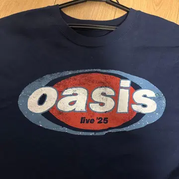 oasis live '25 티셔츠 L 네이비