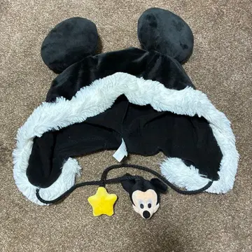 미키마우스 귀 달린 플리스 모자