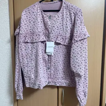 melume 프릴 달린 핑크 자켓 M