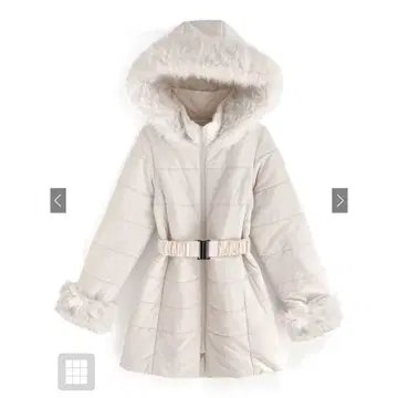 [ GRL ] 벨트 포함 퍼 다운 코트