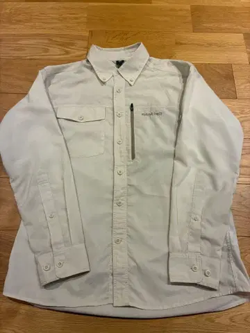 montbell 메도우 셔츠 M 화이트