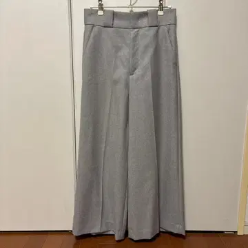 MACPHEE 그레이 와이드 팬츠