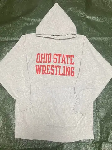 90s Champion 리버스 위브 후드티 ohio state