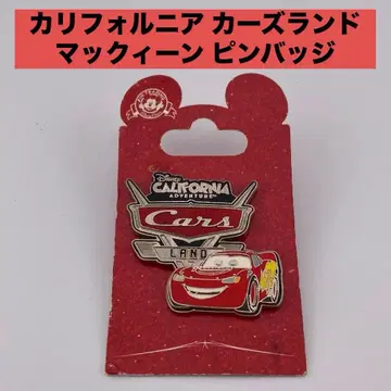 레어 Cars Land 한정판 디즈니 핀 배지 맥퀸 캘리포니아