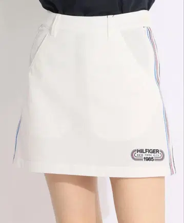 타미힐피거 골프 스커트 화이트 LL 사이즈 미사용