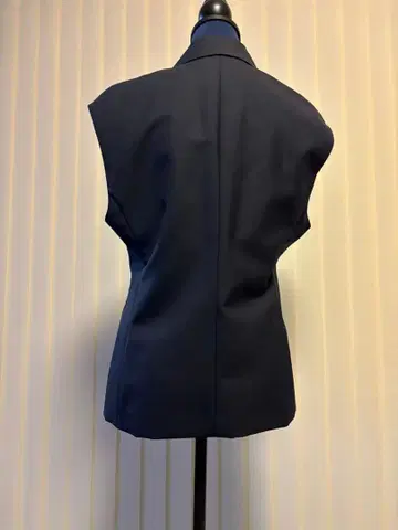 에부르 네이비 드라이 포플린 베스트 자켓